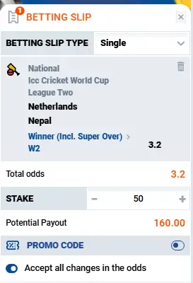 mostbet placing a bet