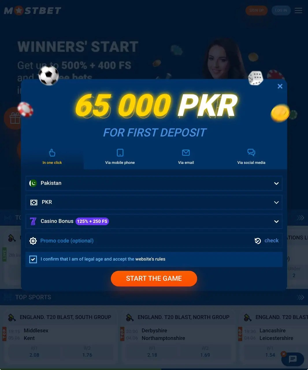 mostbet login and registration on mobile